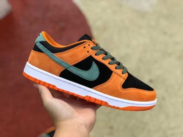 Dunk Pumpkin Low Baskets basses Nike Dunk Low SP en forme de citrouille épissée noir et orange DA1469-001