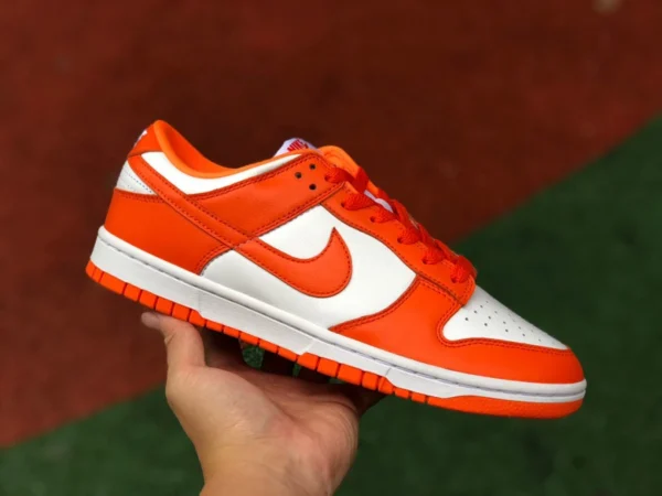 Dunk blanc orange haute qualité Nike Dunk Low Syracuse University blanc orange blanc et bleu baskets CU1726-101-100