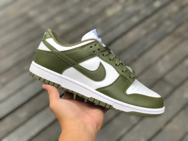 Dunk blanc vert olive bas pur original Nike Dunk Low blanc vert olive bas rétro décontracté baskets de sport DD1503-120