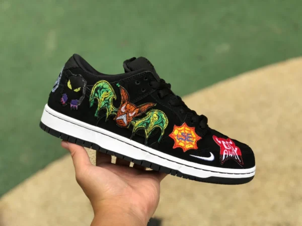 Dunk Halloween nouveau pur original Neckface x Nike SB Dunk Low, soyez prudent si vous êtes timide dq4488-001