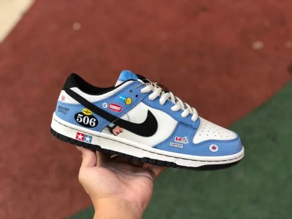 Dunk Beetle blanc bleu Nike SB Dunk Low Racing Buggt Sand Scorchrc Beetle baskets de sport basses personnalisées tg1391-