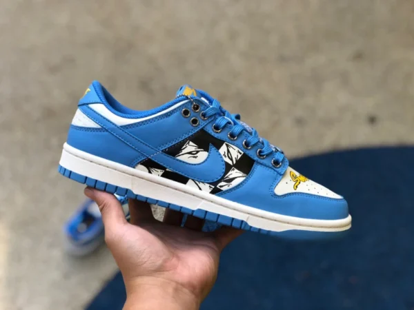 dunk Caroline du Nord bleu graffiti niek dunk low DD1503-100