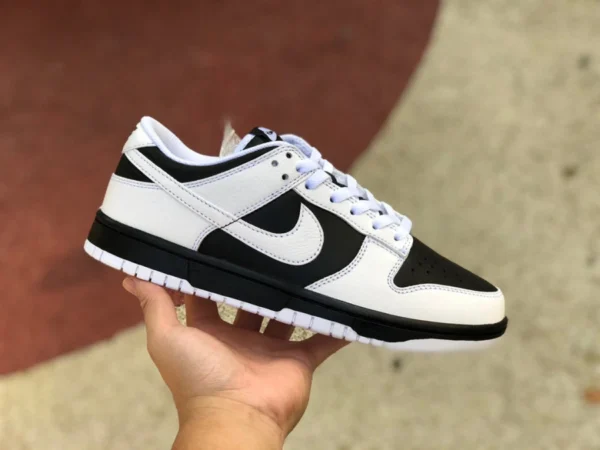 Dunk blanc et noir inversé Nike Dunk Low blanc et noir inversé panda baskets rétro pour hommes et femmes FD9064-011