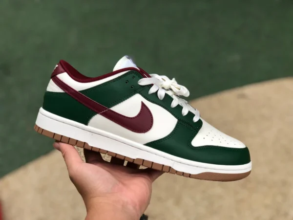 Dunk blanc vert rouge bas pur original Nike Dunk Low "Gorge Green" vert canyon FB7160-161