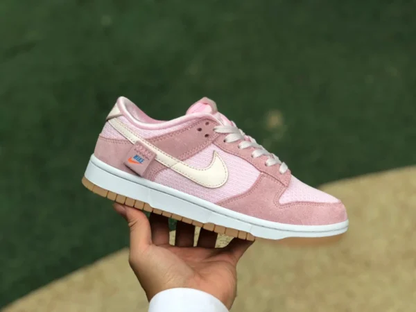 Dunk nouvel ours rose pur original Nike Dunk Low Swoosh ours rose DO9457-102