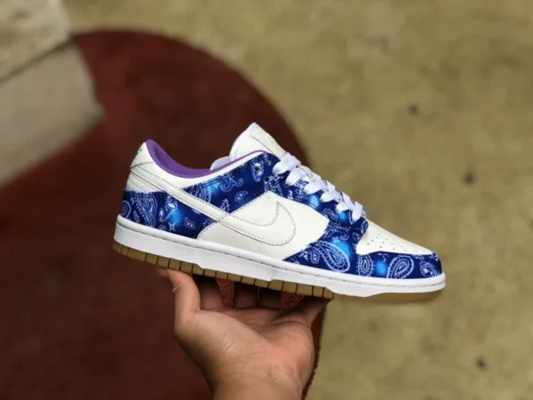 Dunk blanc bleu violet fleur de cajou W NIKE SB DUNK LOW PRM QS ct5053-041