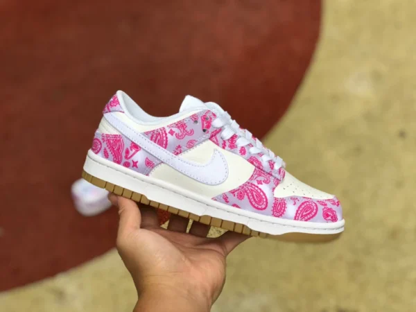 Dunk blanc rose fleur de cajou W NIKE SB DUNK LOW PRM QS ct5053-061