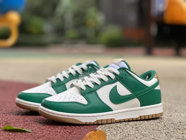 Dunk or blanc vert haute qualité Nike Dunk Low résistant à l'usure antidérapant or vert baskets basses décontractées FB7173-131