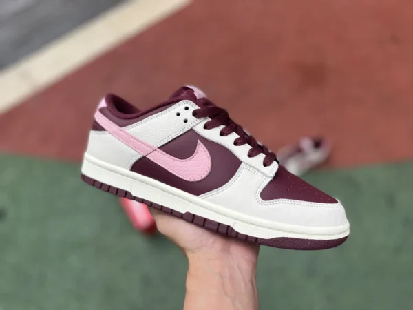 Dunk Little Valentine's Day chaussures de skateboard Dunk Low "Valentine's Day" de haute qualité Little Valentine's Day bordeaux rose dr9705-100