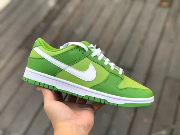 Dunk vert pomme pur original Nike Dunk Low blanc vert pomme vert bas rétro baskets décontractées DJ6188-300