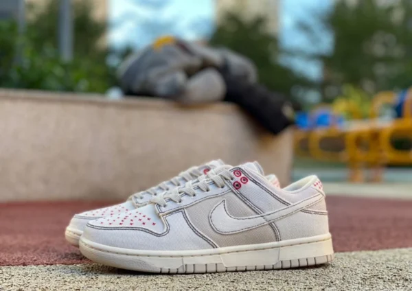 dunk toile blanc cassé faible-47.5 Nike Dunk Low « Light Orewood Brown » dv0834-100