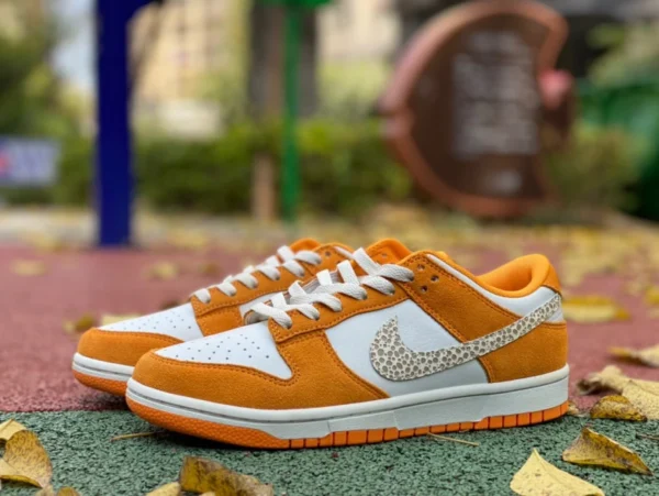 Dunk blanc orange motif pierre bas Nike Dunk Low motif pierre bas-top rétro baskets décontractées blanc orange DR0156-800 300