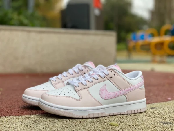 Dunk Pearl Blanc Rose Nike Dunk Low Rose Paisley Pearl Rose Baskets Décontractées FD1449-100 1