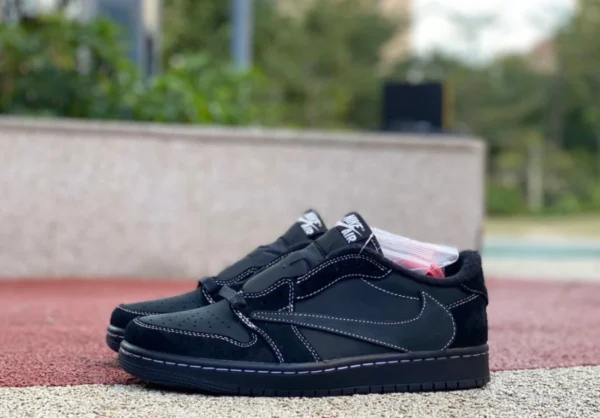 aj1 Barb Low Black Cat Édition économique Travis Scott x Air Jordan 1 Low OG "Black Phantom" Barb 5.0 DM78