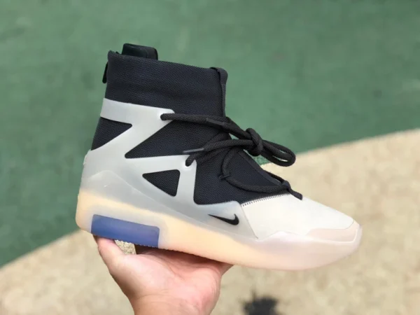 Brouillard Noir Gris High Top Question Nike Air Fear of God 1 String The Question Joint AR4237-902