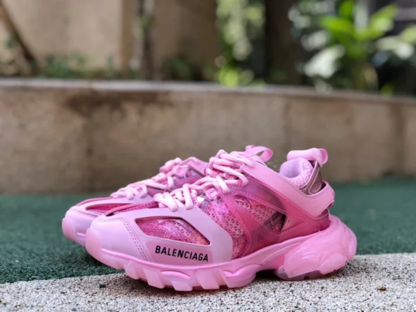 Balenciaga 3.0 chaussures papa Balenciaga Triple S rose transparent Balenciaga