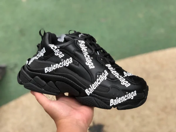 Paris TRIPLE S marque noire BALENCIAGA Balenciaga 22 hiver nouveau produit TRIPLE S marque papa chaussures