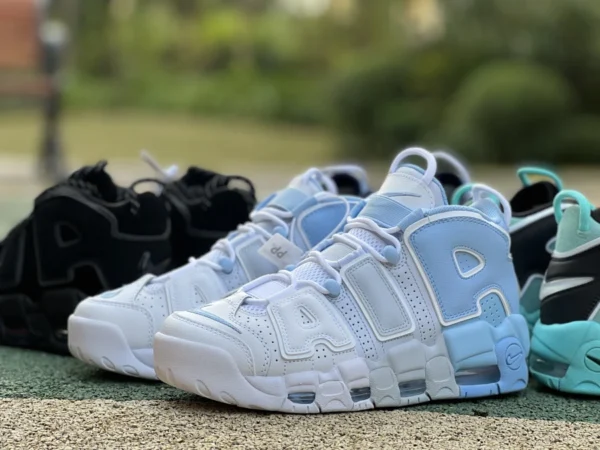 Big air Pippen blanc et bleu dégradé Nike Air More Uptempo 96 Big Air Pippen dj5159-400