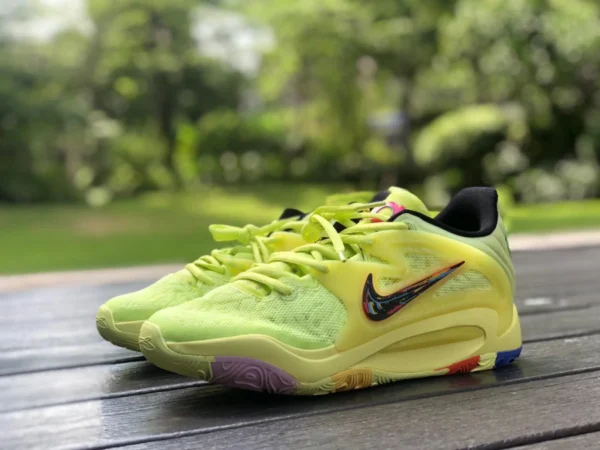 Durant 15 vert fluorescent Nike Zoom KD15 EP Durant 15e génération chaussures de basket-ball réelles dm1054-700