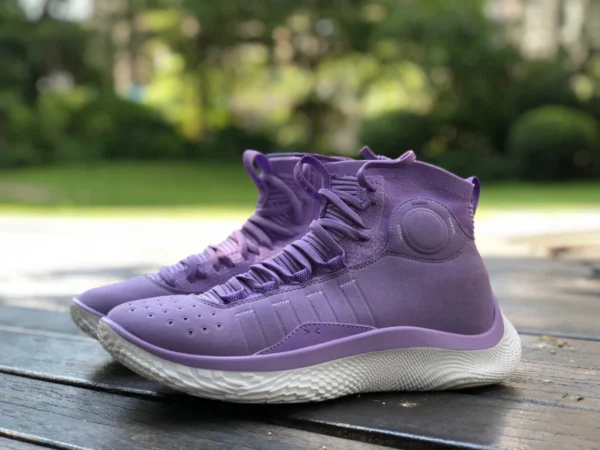 Under Armour Curry 4e génération violet et blanc Under Armour Curry 4 Flotro Curry 4e génération réplique chaussures de basket-ball montantes pratiques et résistantes à l'usure 3024861-500