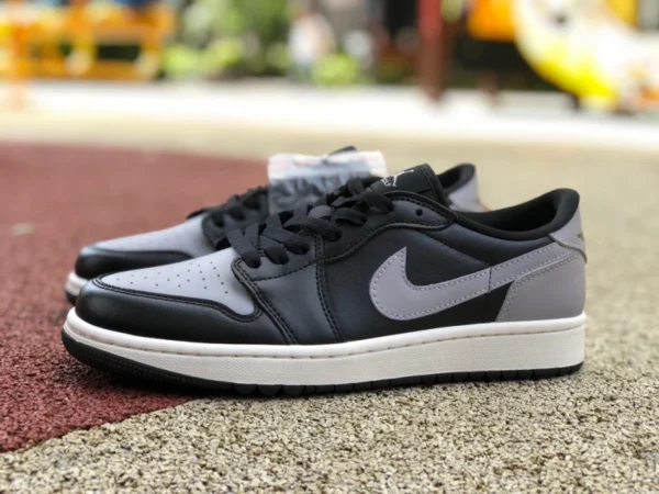 aj1 shadow low Air Jordan 1 Golf AJ1 baskets rétro ombre noir et gris DD9315-001