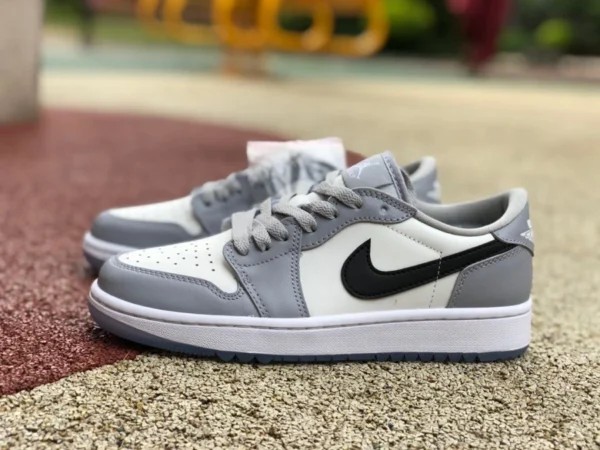 aj1 loup gris bas Air Jordan 1 Golf AJ1 loup gris chaussures de basket antidérapantes résistantes à l'usure DD9315-002