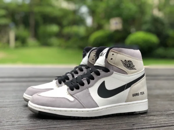 aj1 blanc gris rose imperméable Air Jordan 1 High AJ1 blanc gris imperméable 3M chaussures de basket-ball de sport rétro DB2889-100