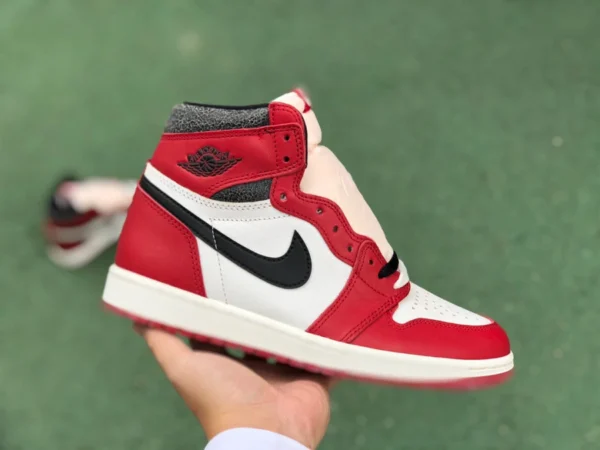 aj1 Chicago coupe en détresse pur original Air Jordan 1 High OG "Chicago Reimagined" nouveau Chicago rétro en détresse dz5485-