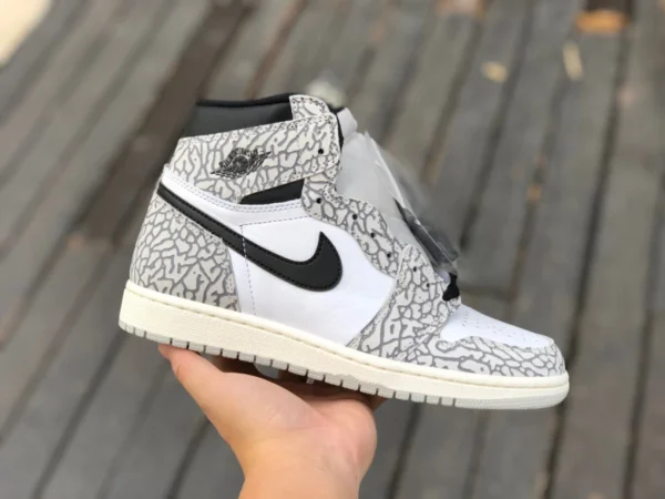 aj1 blanc ciment craquelé