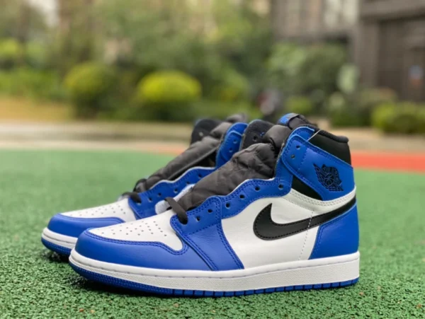 aj1 Little Lightning pièce haute coupe pure originale Air Jordan 1 OG High AJ1 Bailan Little Lightning chaussures de basket-ball montantes 555088-403