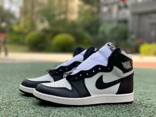 aj1 noir et blanc haut 85 pièce coupée pure original Air Jordan 1 High 85 AJ1 noir et blanc panda haut chaussures de basket-ball BQ4422-001