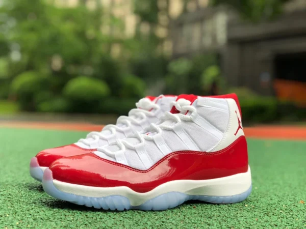 aj11 Cherry Red High Top Pure Original Air Jordan 11 « Cherry » AJ11 Cherry Red Blanc Rouge CT8012-116