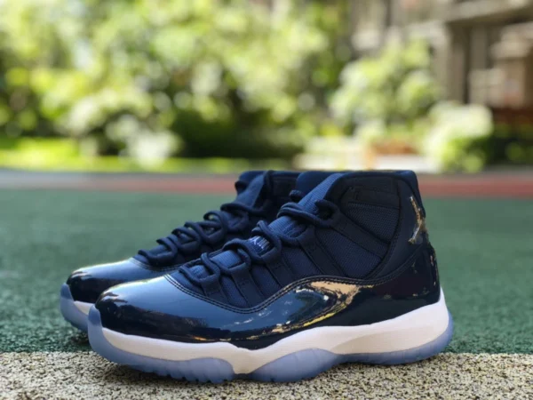 aj11 haut bleu foncé Air Jordan 11 haut bleu foncé 378037-441