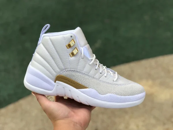 aj12 OVO Blanc Air Jordan 12 OVO Blanc Joint AJ12 Platinum Owl 873864-102