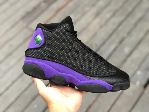 aj13 noir et violet 3M première couche plaque de carbone véritable Air Jordan 13 Court Purple AJ13 chaussures de basket-ball noir et violet DJ5982-015