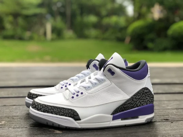 aj3 motif éclaté blanc et violet Air Jordan 3 Dark Iris blanc et violet Blanc/Noir-Dark Iris-Cement Gris CT8532