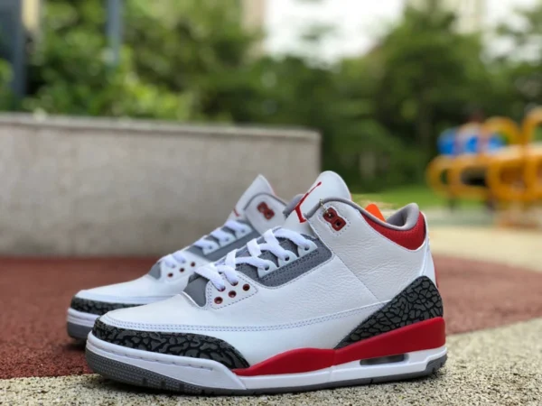 aj3 Rukawa Maple Air Jordan 3 "Fire Red" motif éclaté blanc et rouge DN3707-160