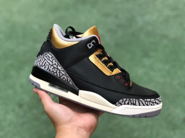 aj3 noir ciment or pur original Air Jordan 3 WMNS "Black Gold" CK9246-067