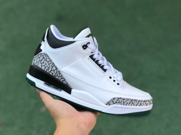 aj3 canard blanc et noir pur original Air Jordan3 University of Oregon AJ3 canard blanc motif éclaté 40.5-47.5