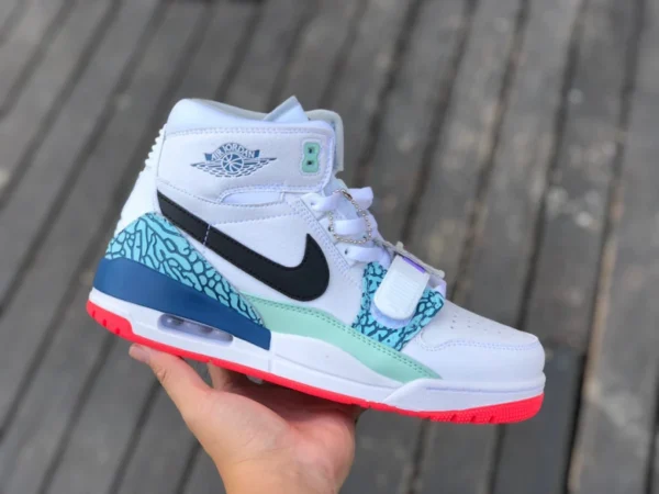 aj312 blanc vert bleu haut Air Jordan Legacy AJ312 chaussures de basket-ball av3922-203