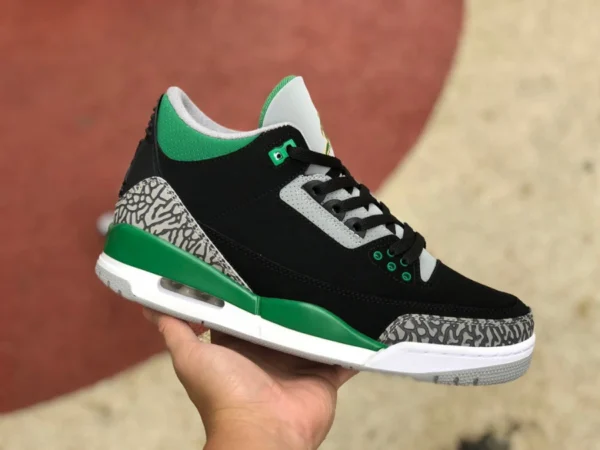 aj3 noir vert ciment Air Jordan 3 Retro Pine Green haut chaussures de basket-ball rétro noir vert CT8532-030