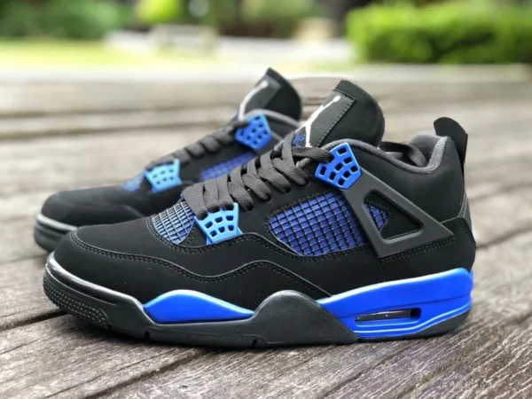 aj4 noir et bleu Air Jordan 4 AJ4 noir et bleu daim bleu royal CT8527-018