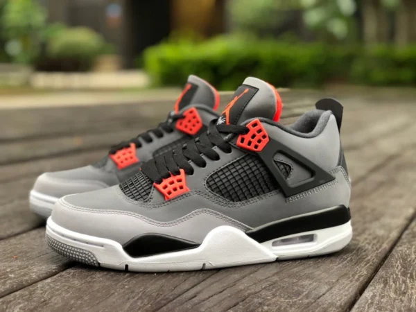 aj4 infrarouge pure nouvelle version originale de Air Jordan 4 AJ4 infrarouge noir gris rouge chaussures de basket-ball DH6927-061