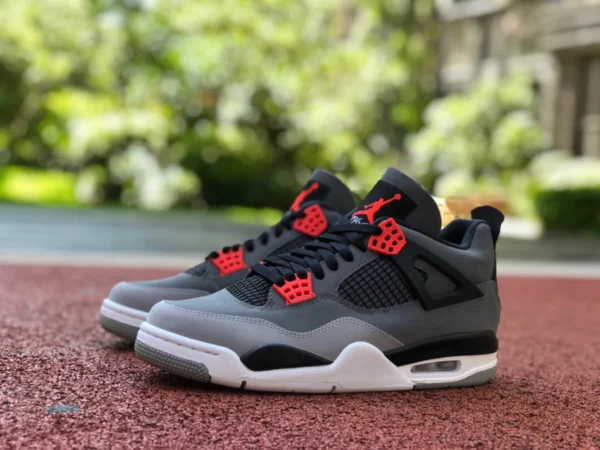 aj4 infrarouge pur original Air Jordan 4 infrarouge AJ4 noir gris rouge chaussures de basket infrarouge DH6927-061