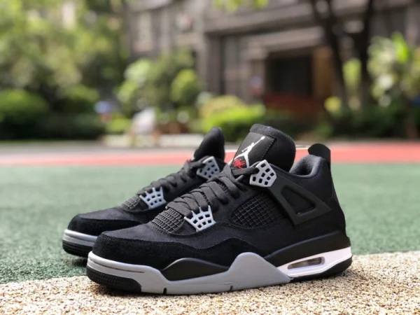 aj4 Toile noire Air Jordan 4 « Toile noire » Black Cat 2.0 Toile noire DH7138-006