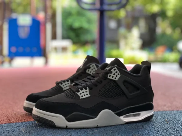 aj4 toile noire pur original Air Jordan 4 "Black Canvas" chat noir 2.0 toile noire DH7138-006