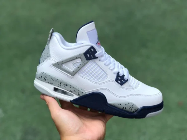 aj4 marine pure original femme Air Jordan 4 "Midnight Navy" couleur marine 408452-140