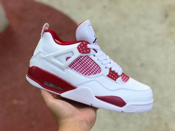 aj4 Atlanta Air Jordan4 "Alternate '89 Joe 4 Blanc Rouge 408452 308497-106