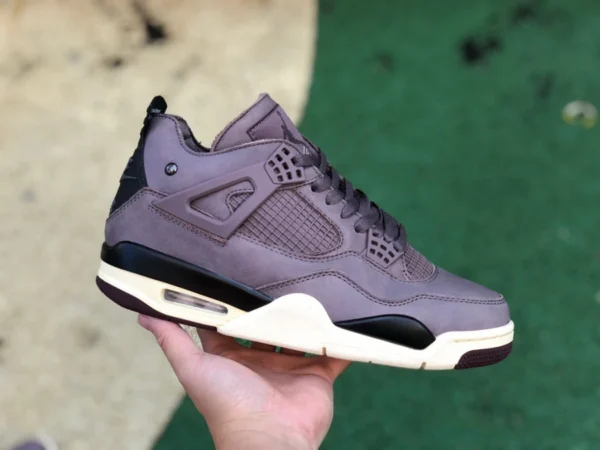 aj4 marron rouge AMM OG pur original A Ma Maniere x Air Jordan 4 Retro AJ4 violet sable vin rouge marron chaussures de basket-ball DV6773-220