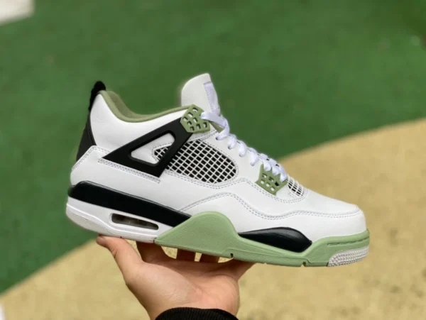 aj4 Matcha Green Air Jordan 4 WMNS "Seafoam" Blanc Noir Vert AQ9129-103